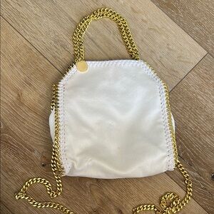 Stella McCartney Cream Bag with Gold Chain
